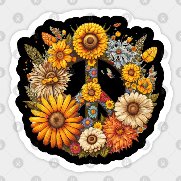 Peace Daisy Sticker by JayD World